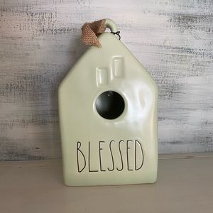 Rae Dunn Mint Green Blessed Birdhouse